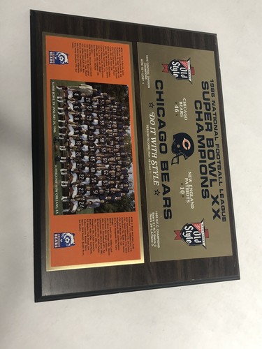 NFL シカゴベアーズ　1985スーパーボウル制覇記念5000限定レリーフ壁掛け 85 Bears Memorabilia