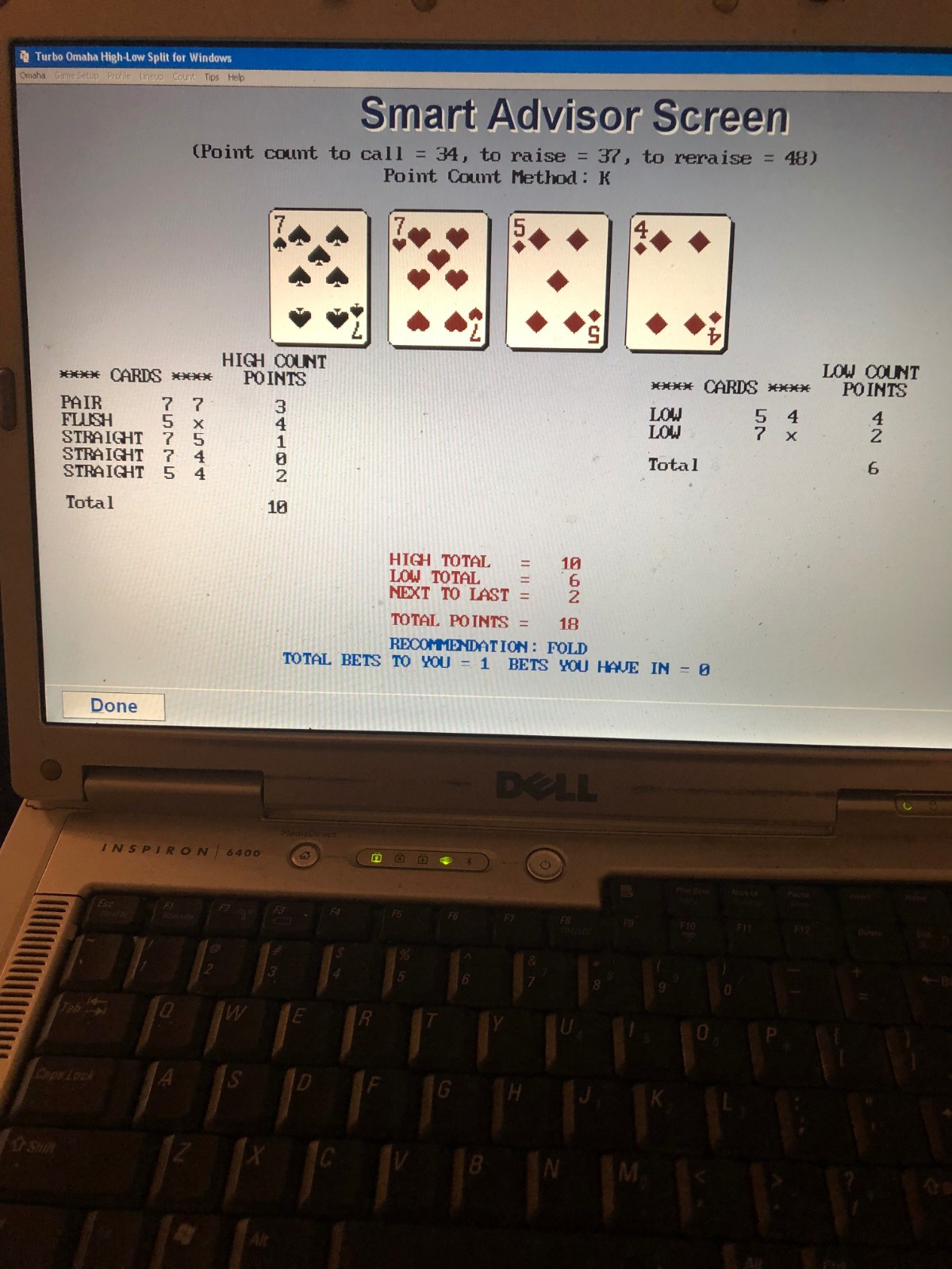 OMAHA HIGH LOW SPLIT  HOLDEM SOFTWARE for WINDOWS XP 95  98 on 4 diskettes