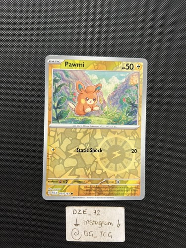 miです Pokemon Paldea Evolved - Pawmi - 074/193 - Reverse Holo - M
