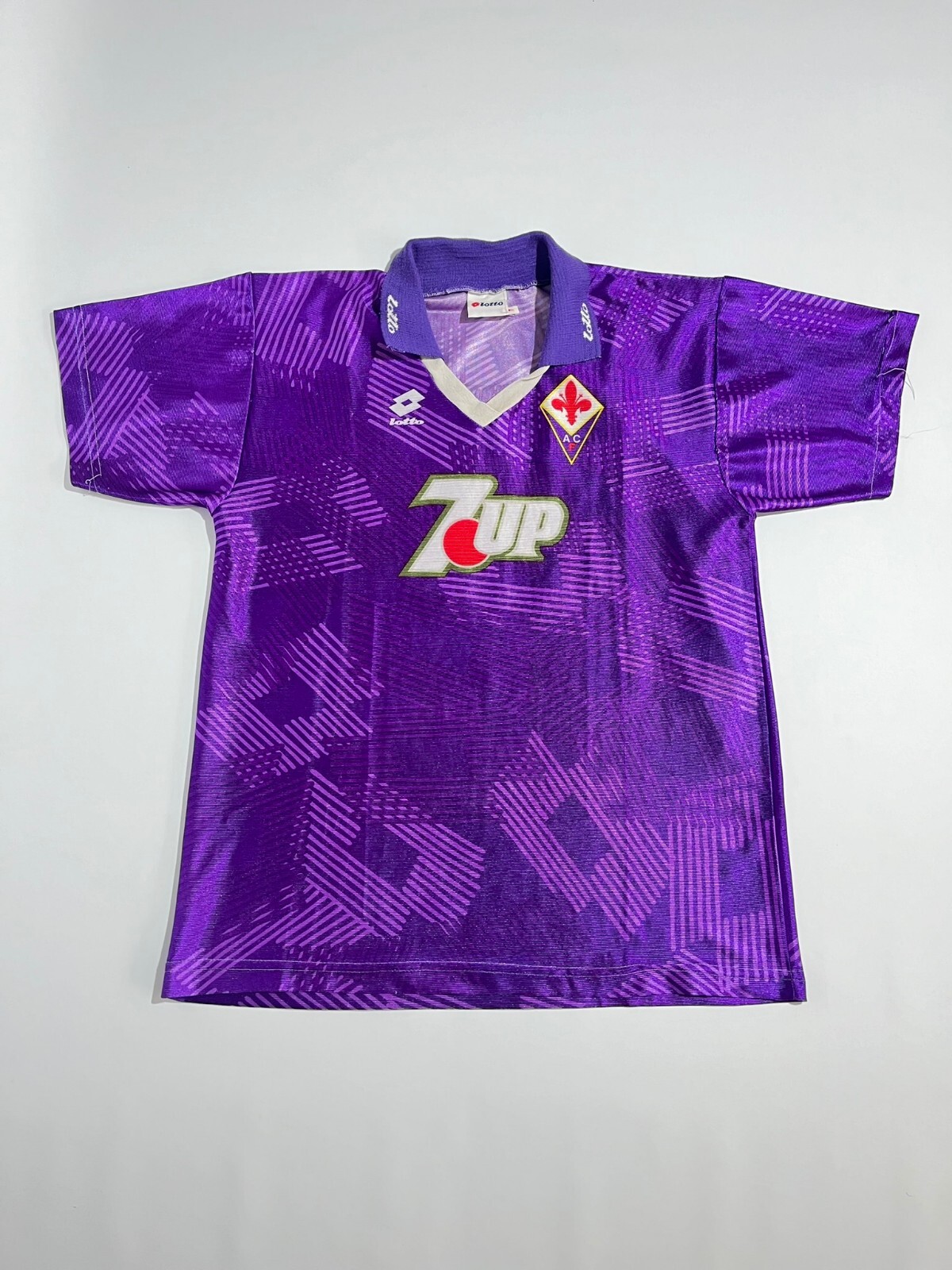 イタリア製 フィオレンティーナ ユニフォーム 7UP lotto Fiorentina Batistuta 1992/1993 Home 7up Soccer Jersey Lotto