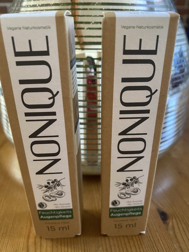 2x NONIQUE Augencreme Naturkosmetik Energie Vegan Bio Avocado Anti-Age Olivenöl