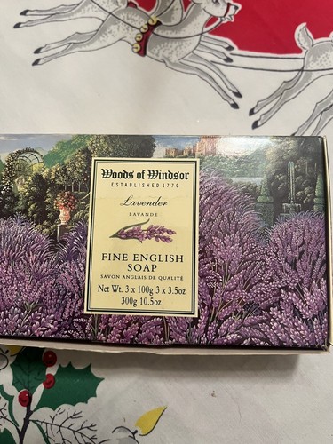 Lavender Perfume By Woods Of Windsor Fine English Soap 3x 3.5 Oz