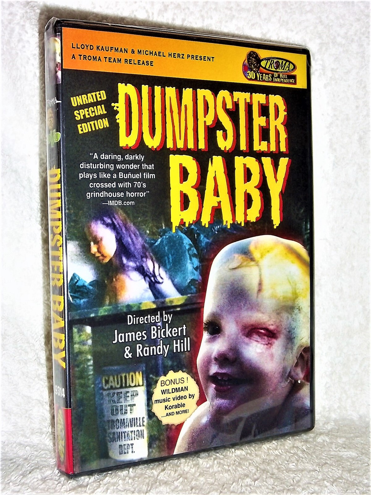 Dumpster Baby (DVD, 2006) NE TROMA daring dark grindhouse classic monster horror Dumpster Baby (DVD, 2006) NE TROMA daring dark grindhouse classic monster horror