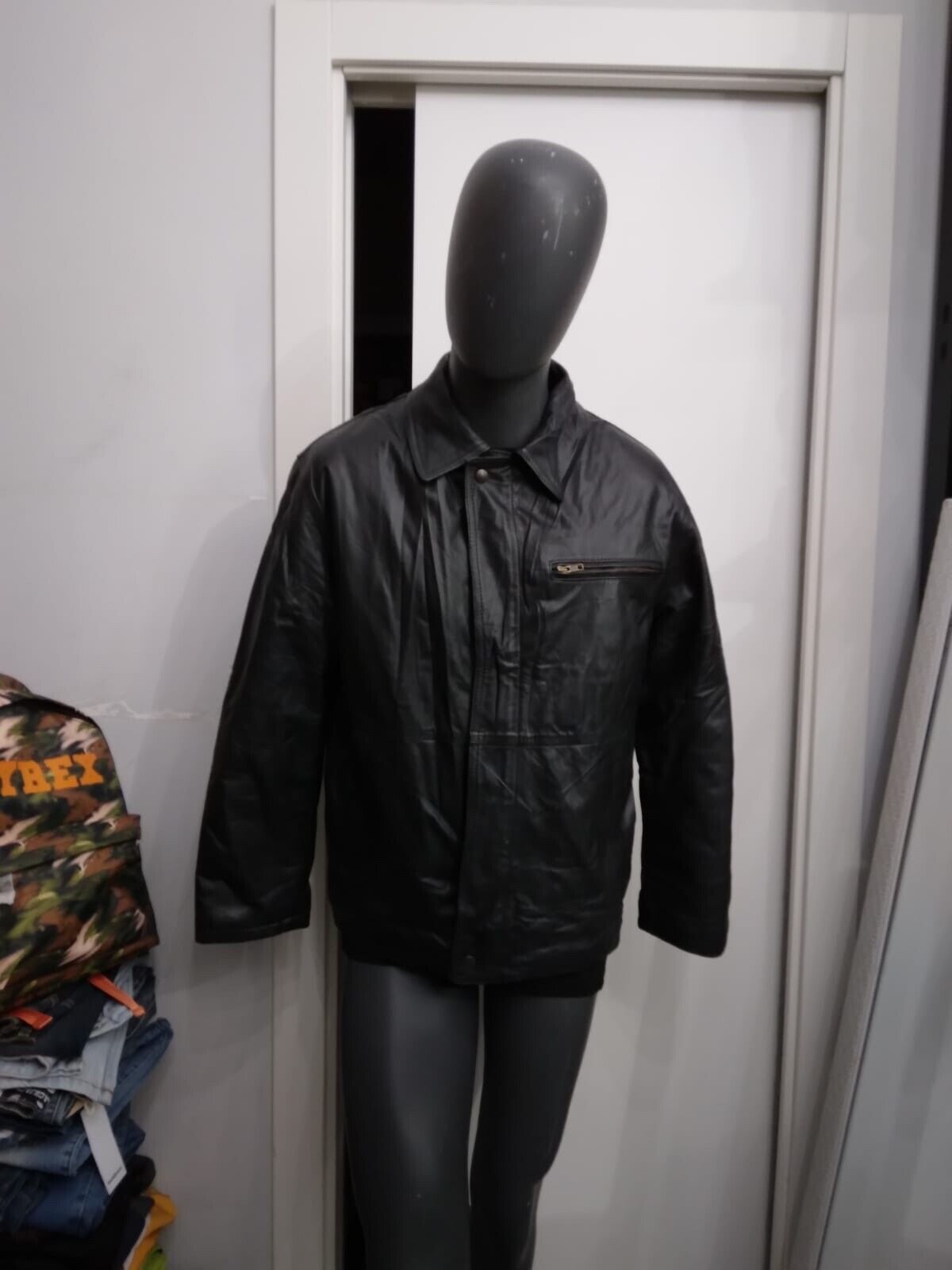 Forester Genuine Leather Jacket Used Men's Size 48 Black XYC847L Forester Genuine Leather Jacket Used Men's Size 48 Black XYC847L