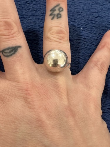 ヴィンテージ！Silver Round Dome リング Sterling Silver 925 Round Dome Ring, Size 6.75 | eBay