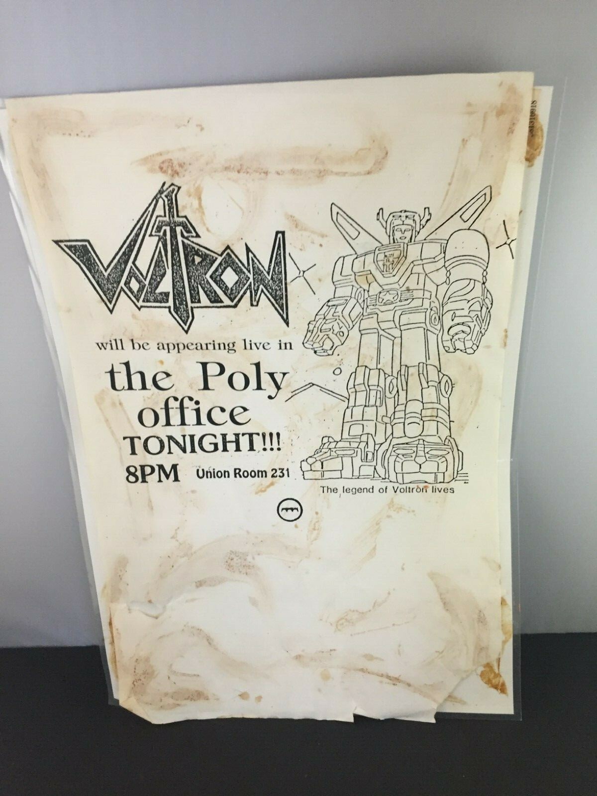 Dr. Who KP Laminated Sign Artwork Andrew Skilleter Voltron Poly Offfice 1983