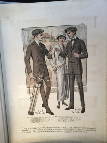 Vintage Men's Fashion 1915 Edesco Edward E. Strauss Autumn Catalog 22