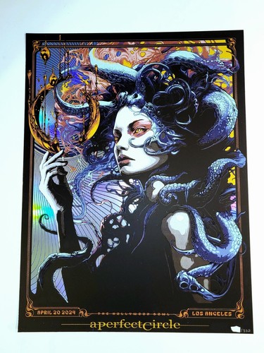 A Perfect Circle SEA WITCH F OIL POSTER #/332 Hollywood Bowl