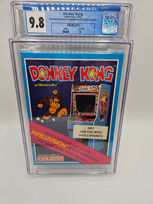   1982 Nintendo Donkey Kong Intellivision White Label CGC 9.8 1st App MARIO