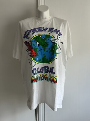 Vintage Prevent Global Warming T-shirt, In-Things, Friends Of The Earth 90s NWT