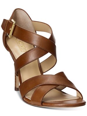

Женские коричневые кожаные босоножки на каблуке LAUREN RALPH LAUREN Gisella Stiletto 8,5 B, Коричневый, 802872458002