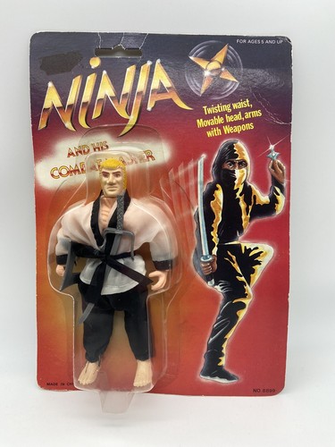Vintage 1980's Ninja and His Combat Master Rambo MOTU KO NEW