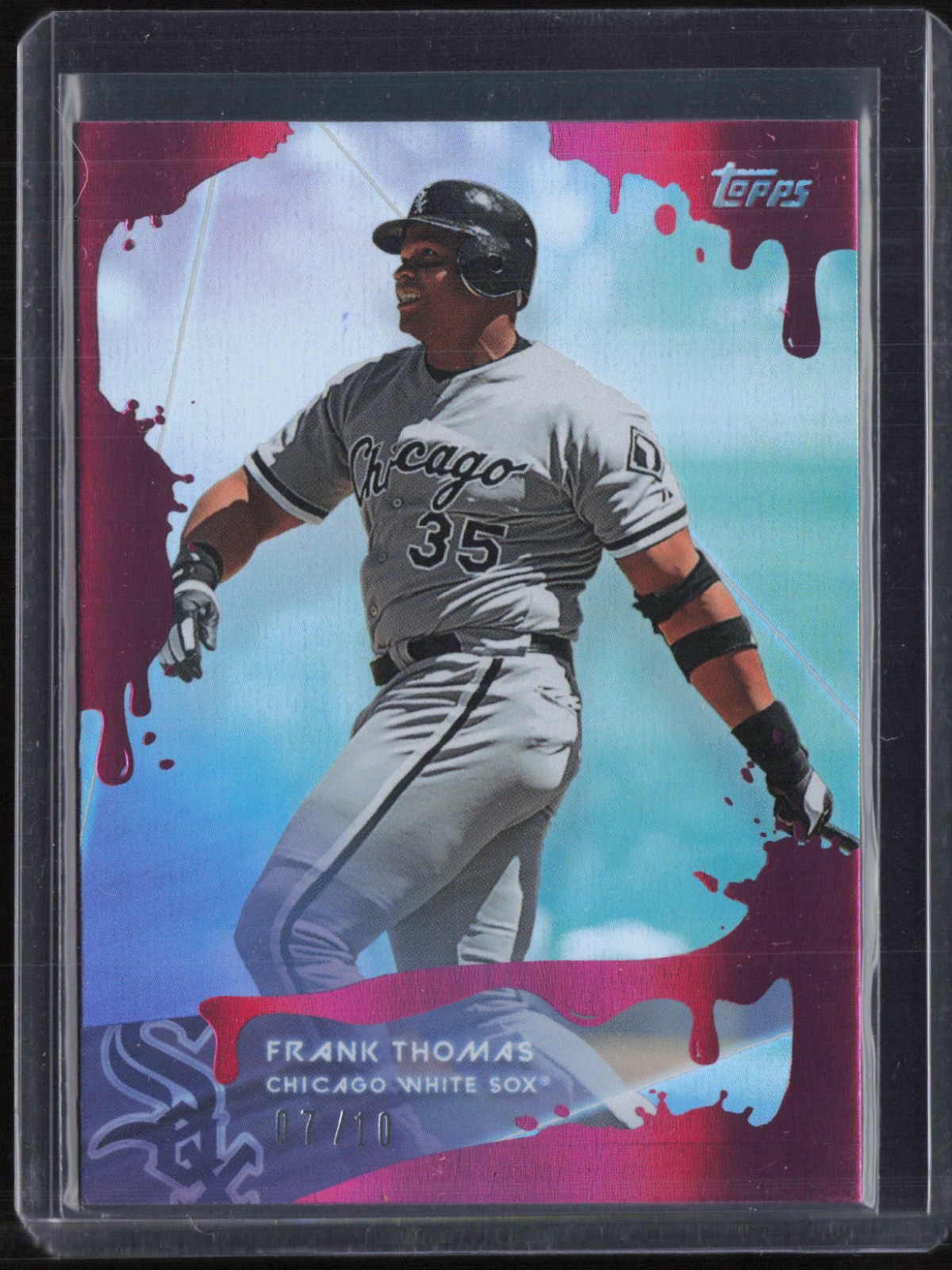 2020 Topps X Steve Aoki Pink Frosting #42 Frank Thomas 7/10