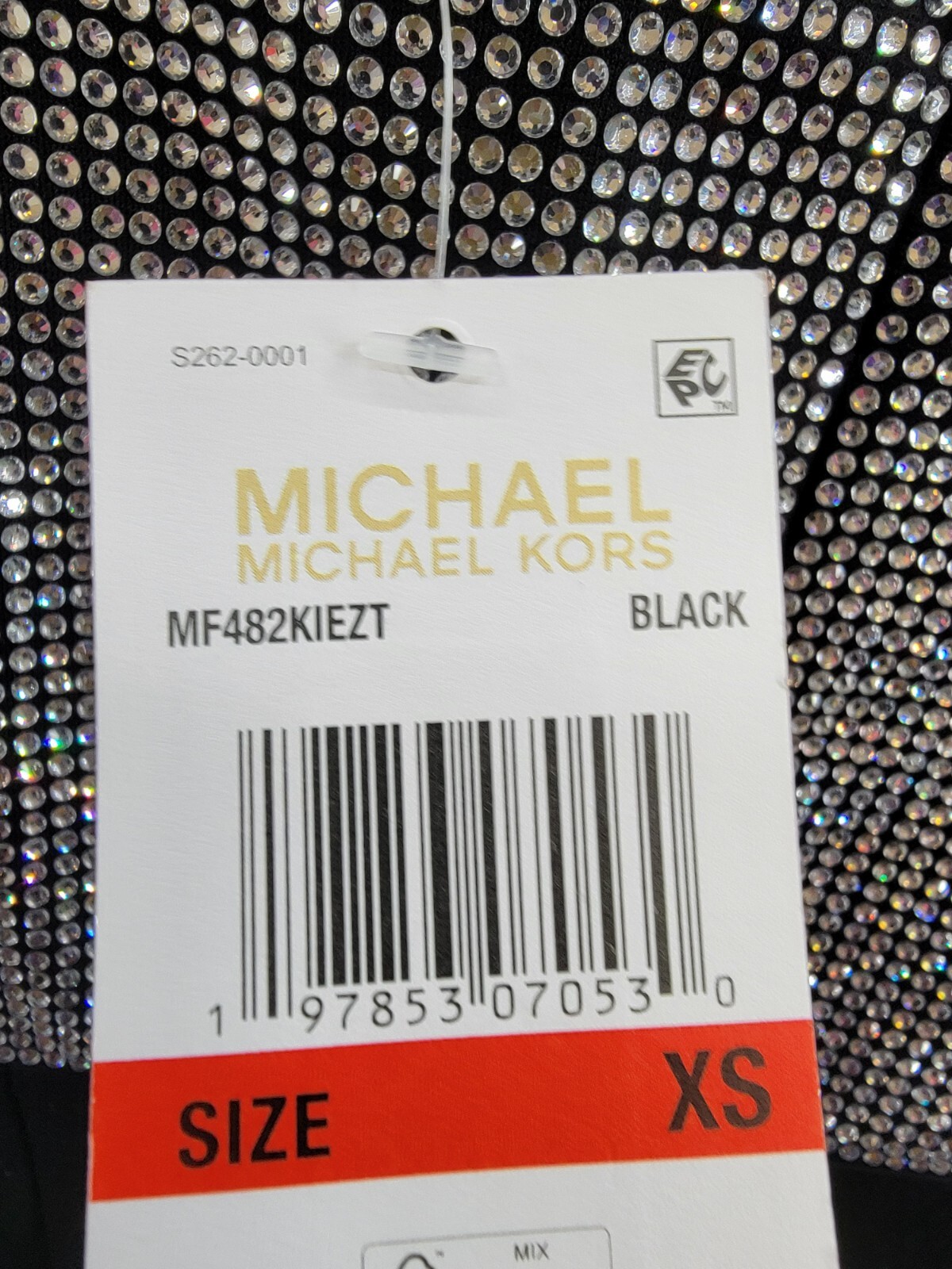 MICHAEL Michael Kors Square-Neck Embellished Sleeveless Mini Dress Women's XS - Picture 17 of 17