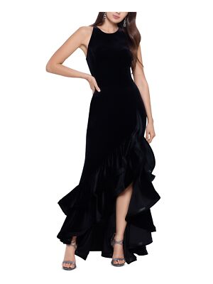 

Женское бархатное вечернее платье без рукавов черного цвета на подкладке BETSY - ADAM, Черный