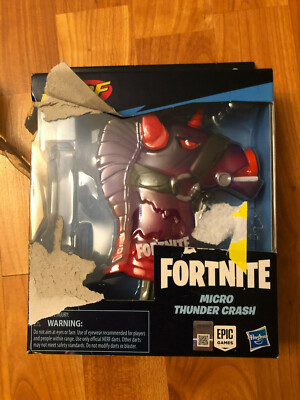 Nerf MicroShots Fortnite Micro Thunder Crash Blaster, Includes 2 Darts Damaged