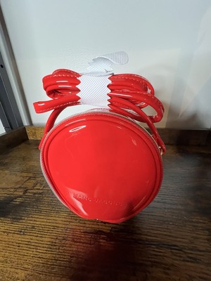 MARC JACOBS MINI RED PATENT LEATHER CROSSBODY  BAG