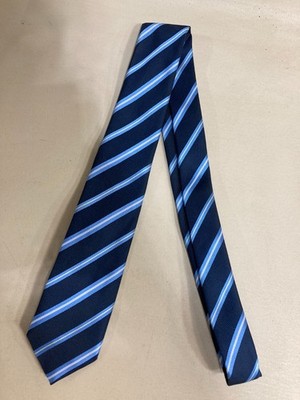 Doghouse Men’s Necktie Blue Yellow Striped Polyester Vintage Formal Tie