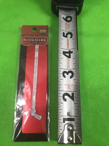 Metal Bookmark P Graham Dunn Red With Silver Ribbon New With Tag