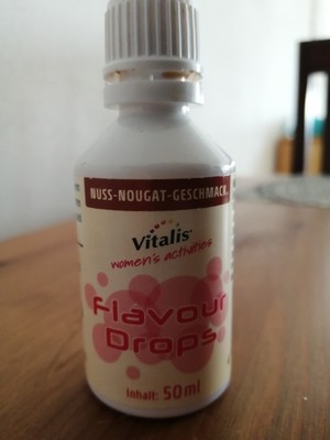 Vitals flavor drops Nuss Nougat Geschmack, zu 3/4 noch voll
