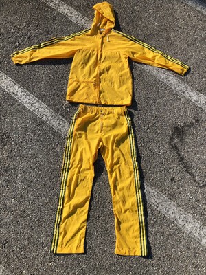 adidas yellow suit