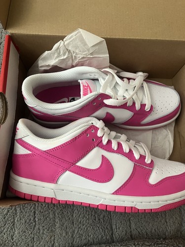 靴 Nike GS Dunk Low \"Laser Fuchsia\" Nike Dunk Low gs Laser Active Fuchsia size 4.5Y / 6w DS | eBay