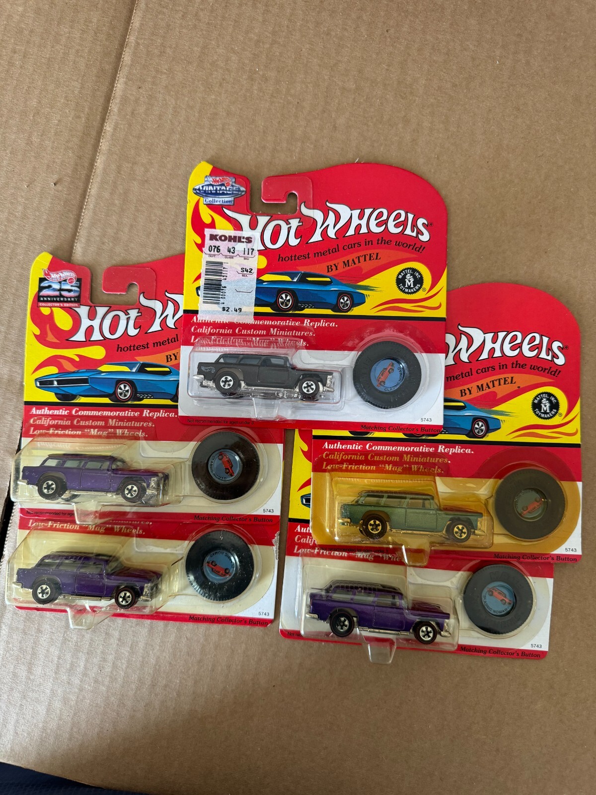 Hot Wheels Lot 5x 25th Anniversary / Vintage Collection