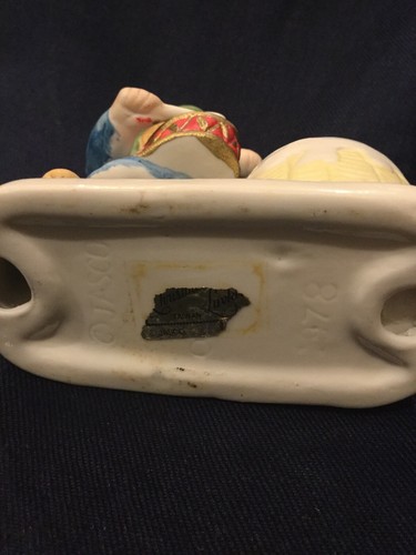 1978 Jasco Boy Playing Drums Rabbitt And Pot On Sides Made In Taiwan Pre Owned
