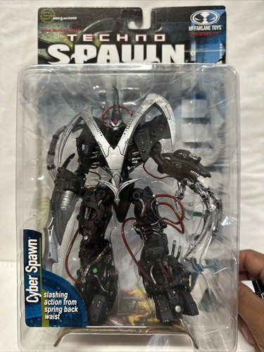 SEALED 1999 Techno Spawn Mcfarlane Toys New Slashing Action