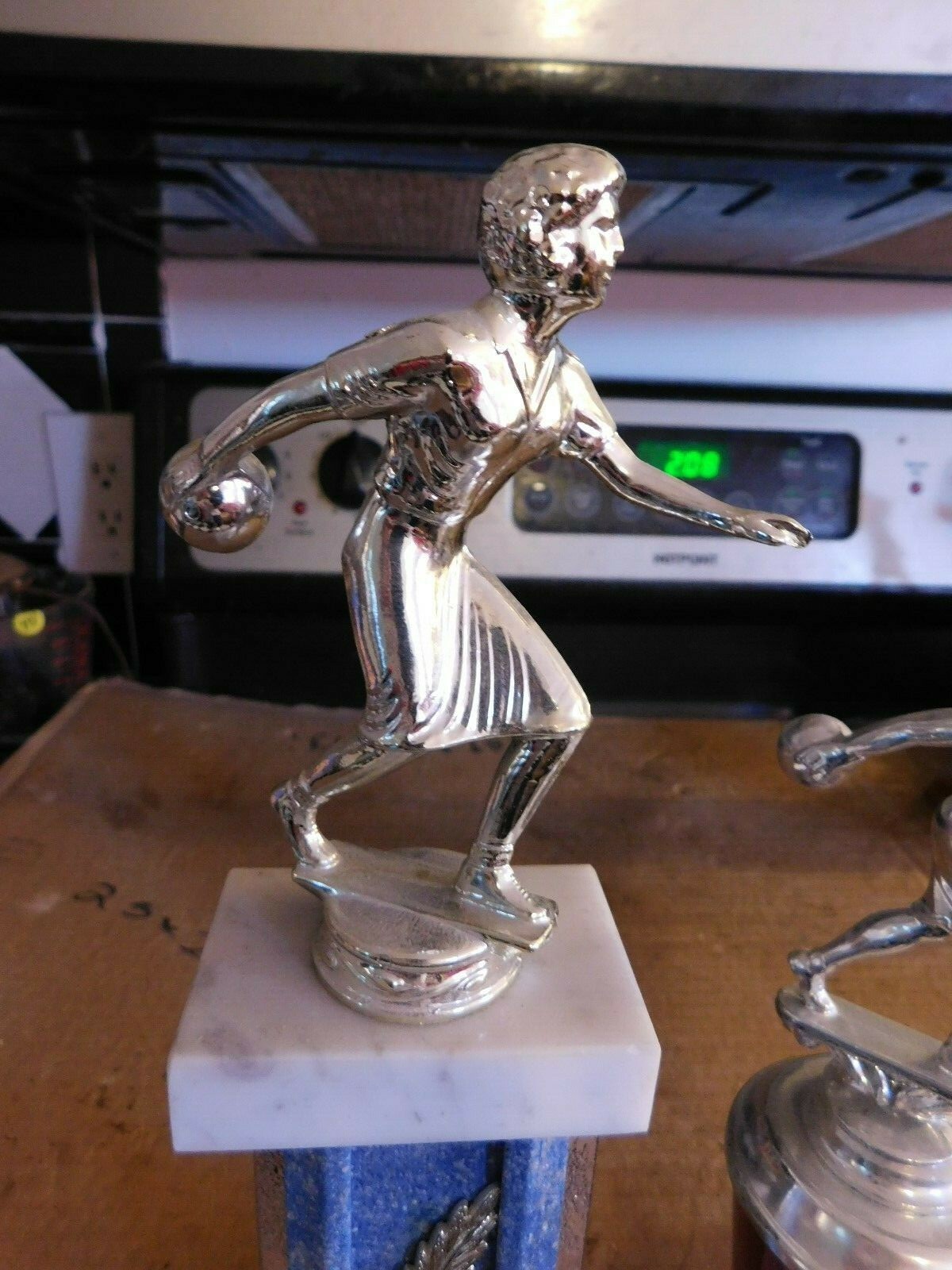 PAIR OF MID-CENTURY BOWLING TROPHIES  GROUP #7