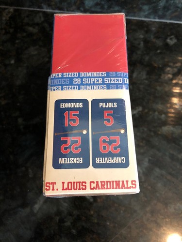 MLB Sababa Toys 2007 St. Louis Cardinals 28 Super Sized Dominoes Collectible NIB