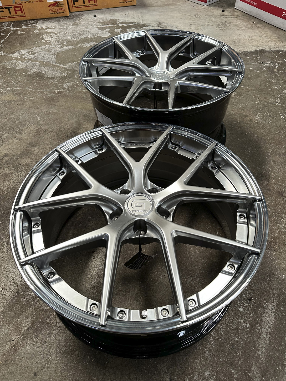 New 20x8.5J 20x10J G FORGED 08 SILVER (4 Wheel) 5x112