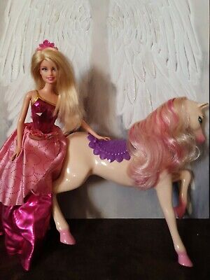 BARBIE PRINCESS CHARM SCHOOL DOLL AND HORSE 2010