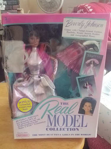 Beverly Johnson The Real Model Collection Doll #54613  1989 Matchbox A3