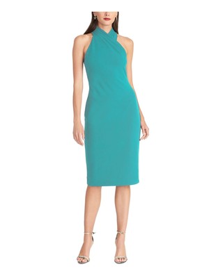 

RACHEL RACHEL ROY Женское синее перекрестное платье-футляр без рукавов, Синий