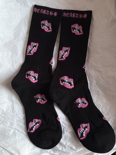 Chrome hearts Black/ Pink Chomper Socks | eBay
