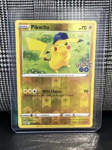 Pikachu - Pokémon TCG Pokémon GO 028/078 Reverse Holo Rare | eBay