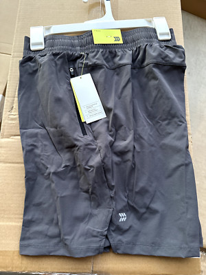 All In Motion Size Large Stretch Woven Short Gray with Pockets