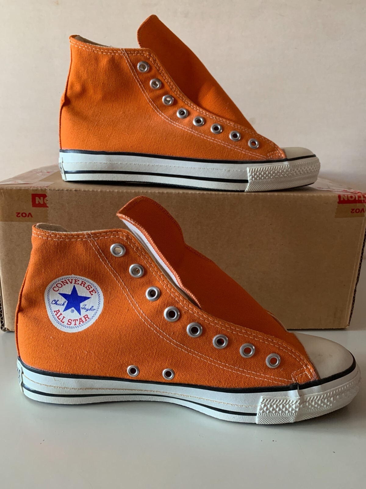 90s CONVERSE ONE STAR orange leather