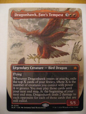 Dragonhawk, Fate's Tempest  Field Notes Showcase Non-Foil - Bloomburrow NM