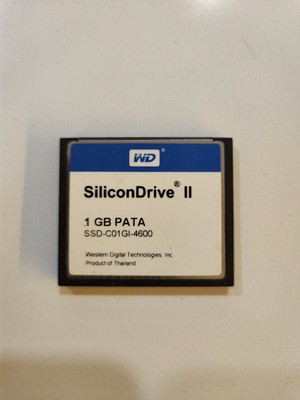 WD SiliconDrive 1GB PATA SSD-C01GI-3625 CF Compact Flash Memory Card