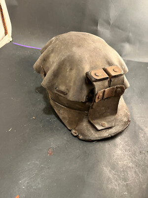 Vintage 1920s Miners Helmet Turtle Top Safety Hard Hat mining  hard coal hat