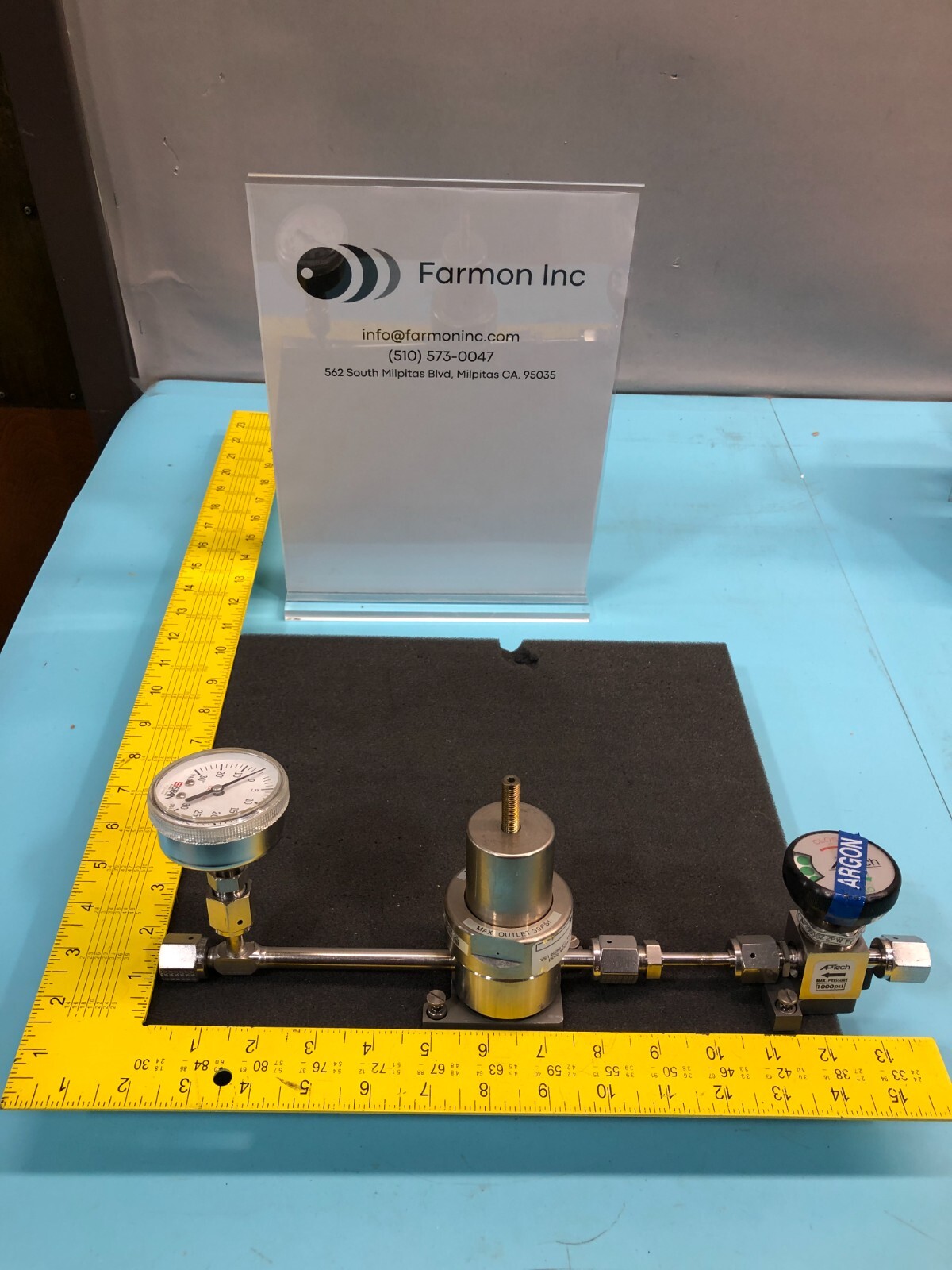 APTECH AP5002SZ4MTSCMK PRESSURE REGULATOR WITH APTECH AP3650SZ2PWFV4MV4, 167809