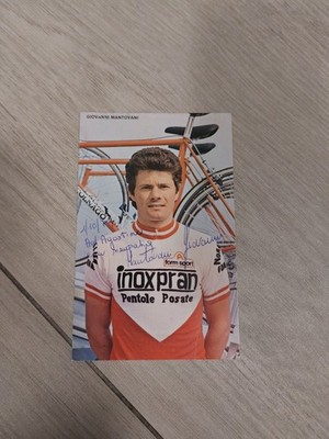 Giovanni Mantovani Autografo - Cartolina Foto Ciclismo Cycling Cyclisme