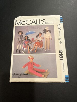 Jann Johnson Norton Simon Doll sewing pattern 1980s McCalls 8181