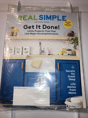 Real Simple May 2020 Get it Done! Walmart exclusive savings! NEW IN BAG!