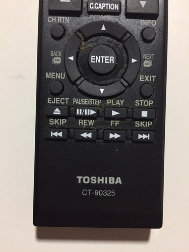 Toshiba Replacement TV Remote Control Model Number CT 90325 LCD LED
