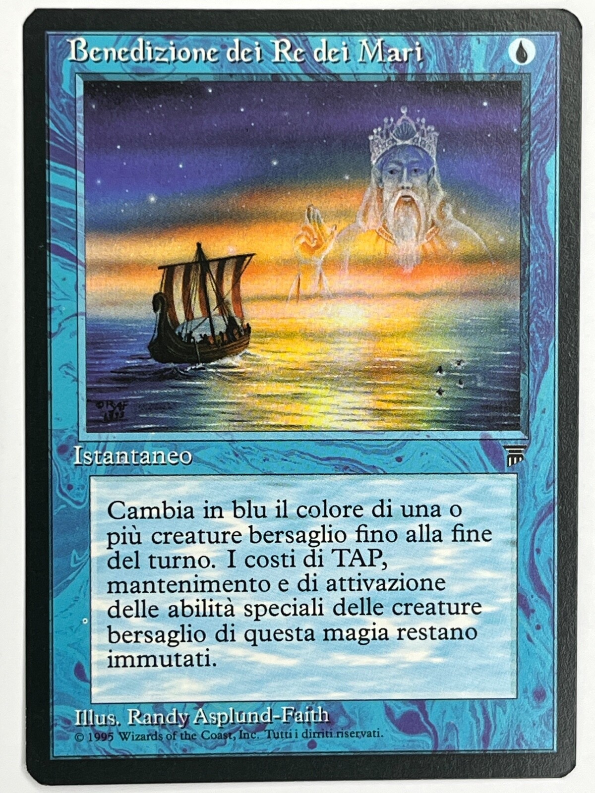MTG Sea Kings' Blessing イタリア語 MTG 1X Sea Kings' Blessing X1 (Italian) Legends Magic - NM