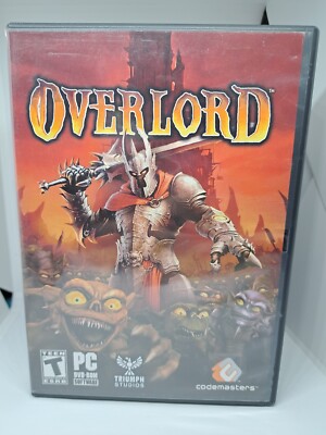 Overlord PC Video Game Complete map manual shiny disc