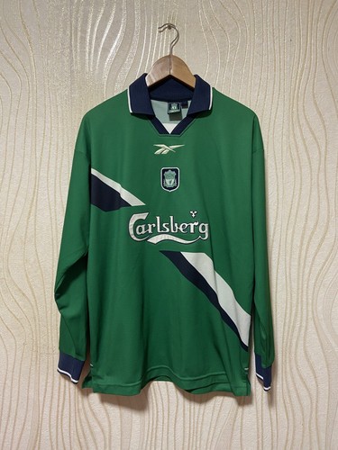 Reebok リバプール Carlsberg サッカーシャツ レア緑■25B36 Reebok リバプール Carlsberg サッカーシャツ レア緑□25B36